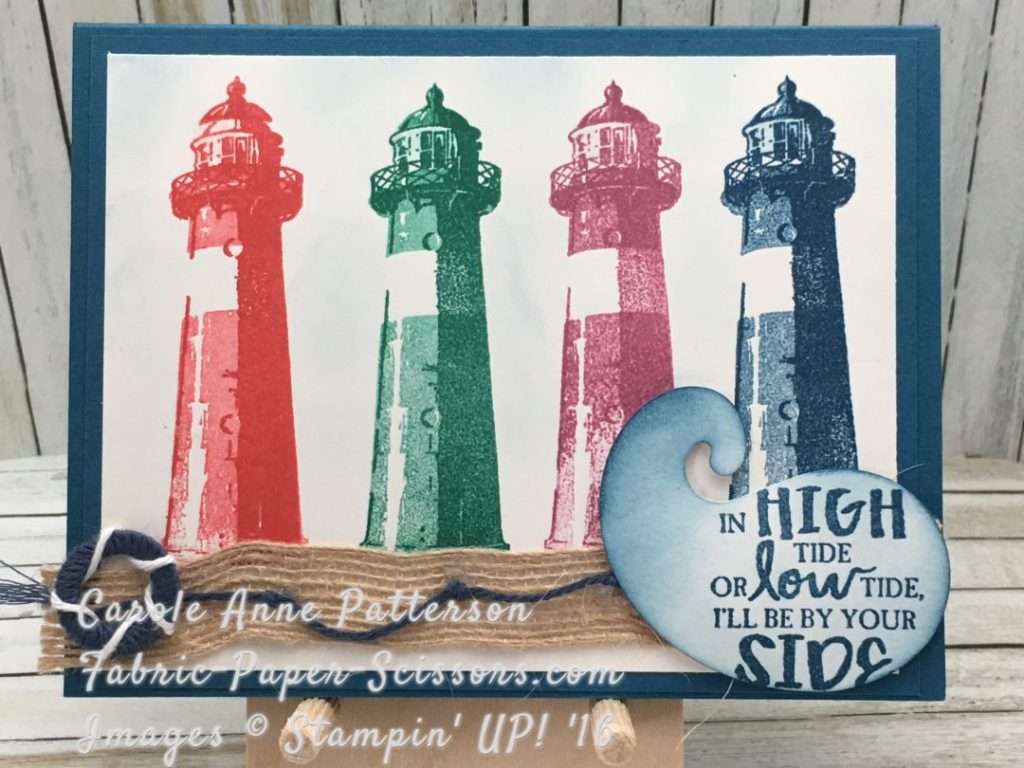 Colorful Lighthouses with Paisley Framelit for wave