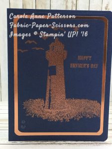 High Tide - Sneak Peek Copper Embossiing on Night of Navy