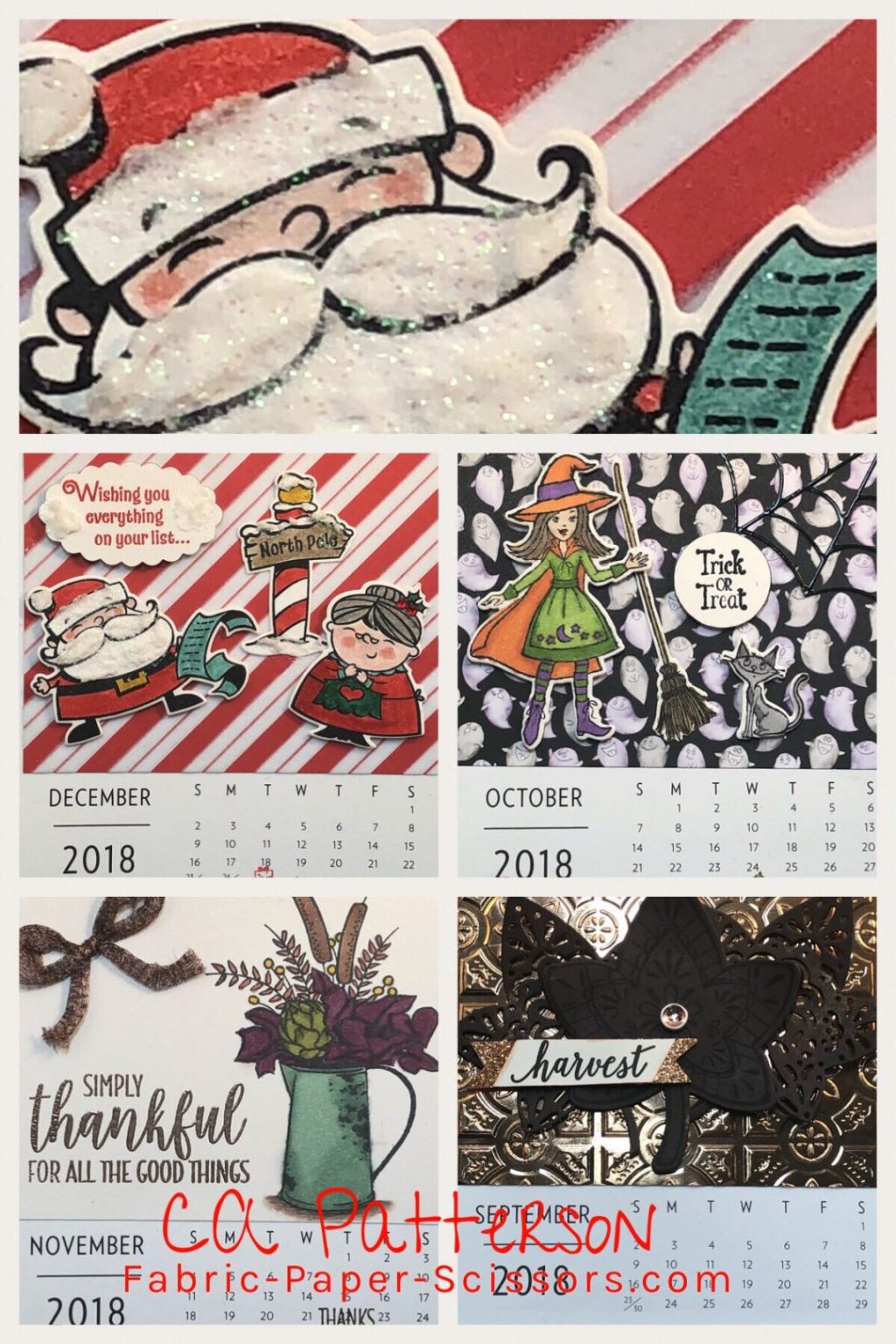 Calendar — September to December using Holiday Catalog&nbsp;Goodies
