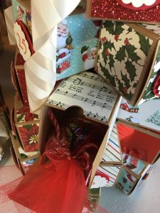 A little treat wrapped in red tulle - ok, not SU but it's darling in there.