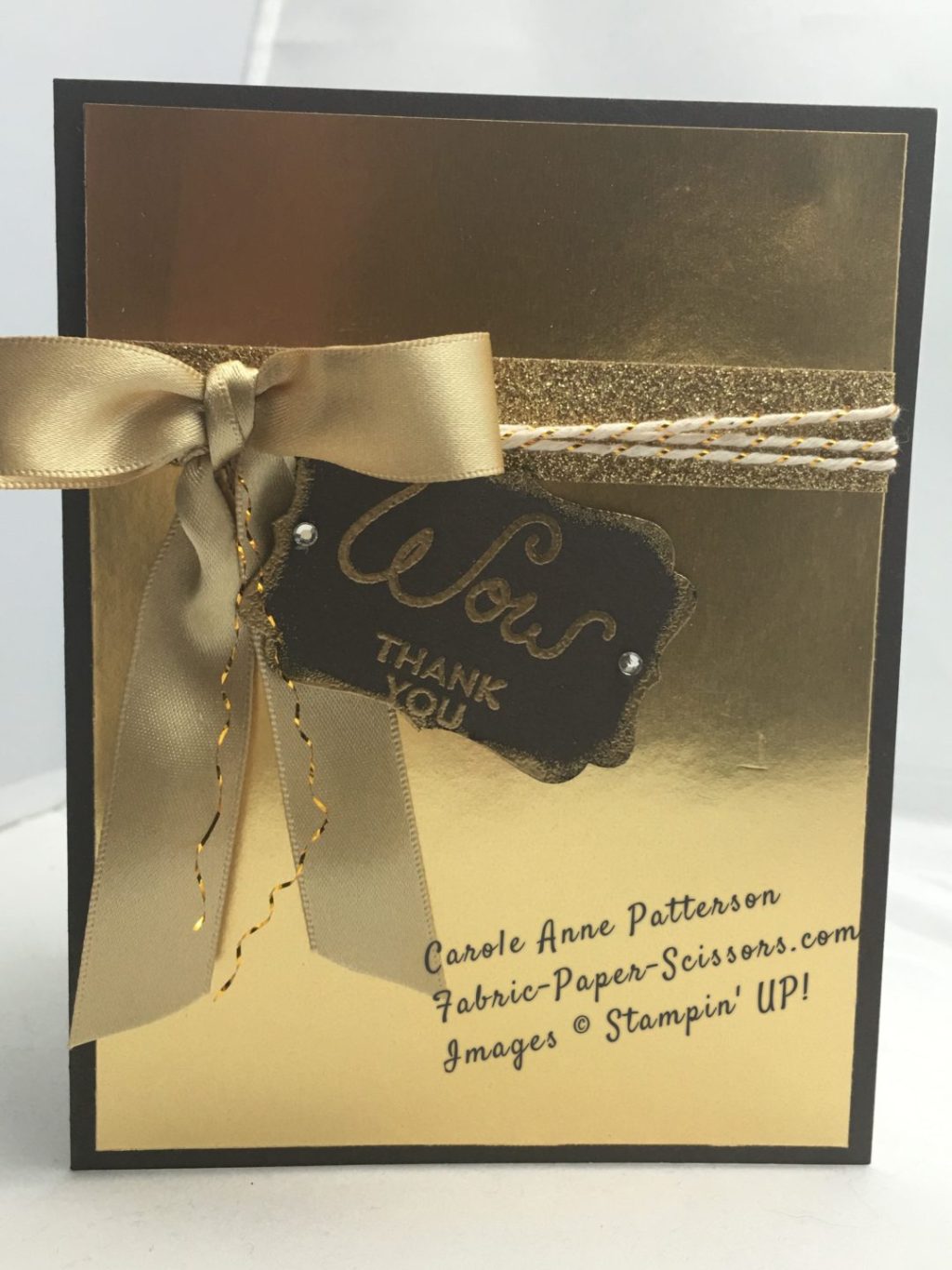 Down to the last second…GDP027 Chocolate Chip Thank You&nbsp;Card