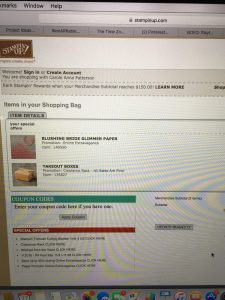 Shopping Card Online Ordering - See Hostess Code Box highlighted in GREEN