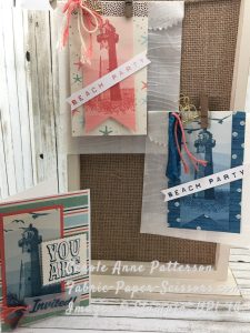 High Tide - Sneak Peek - Glassine Party bags embossed with Seaside Textured Embossing Folder